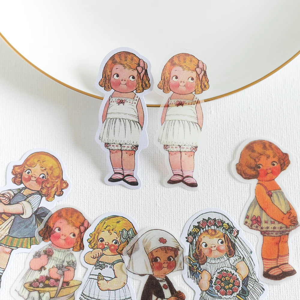 40pcs/1lot kawaii Stationery Stickers Tomato doll Diary Planner junk journal Decorative Scrapbooking DIY Craft Stickers