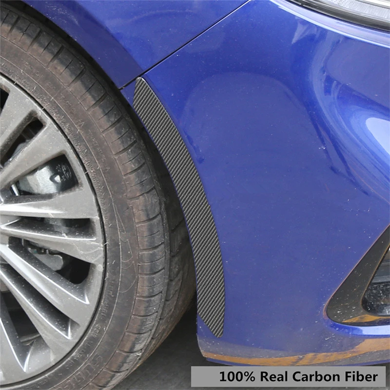 2Pcs Carbon Fiber Car Fender Wheel Eyebrow Protector/mudguard Sticker Extension Wide Arch Protector Stripe