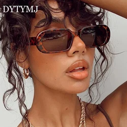 DYTYMJ-Óculos de sol retrô ovais para mulheres, designer de luxo, tons vintage, óculos retangulares, 2022