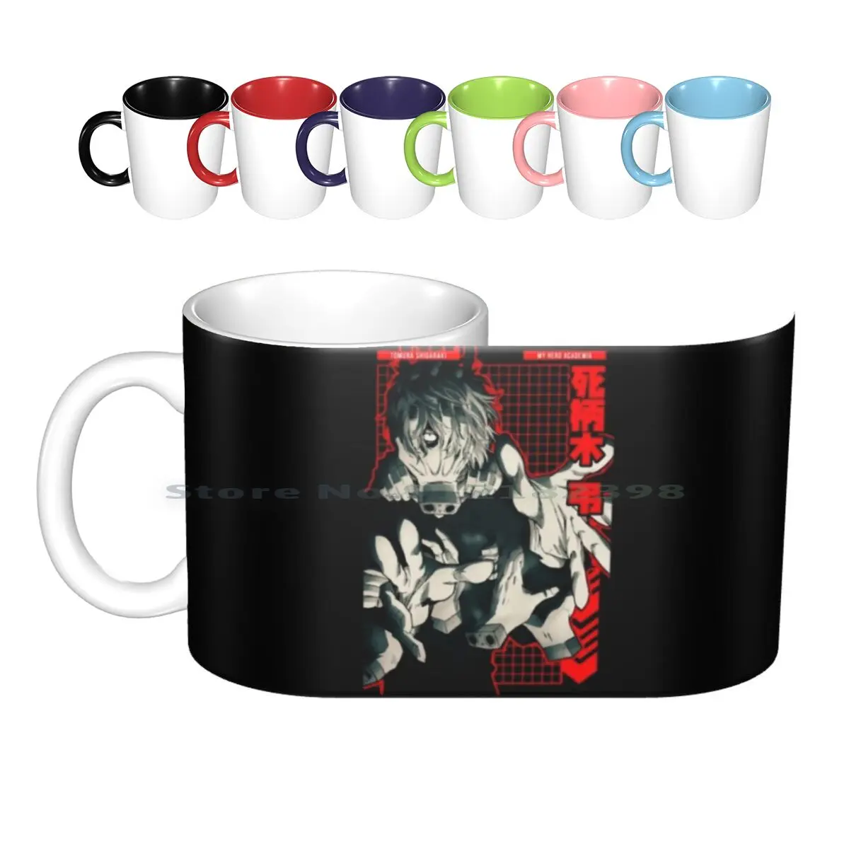 Tomura Shigaraki = = Anime Star Edition-Red-Ceramic Mugs Coffee Cups Milk Tea Mug Shigaraki Tomura Shigaraki Tenko Shimura