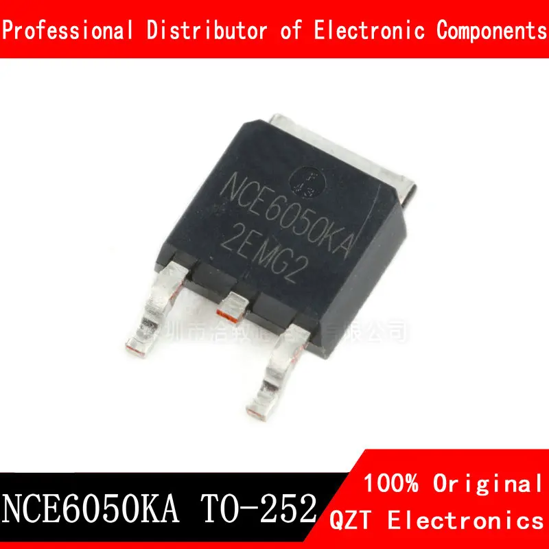 Transistor de efecto de campo, nuevo y Original, NCE6050KA, NCE6050, TO252 MOS, 60V, 50A, 10 unids/lote, en Stock