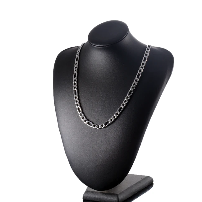 Neu eingetroffene Edelstahl-Figaro-Kette für Herren- und Damenschmuck – Detail 1