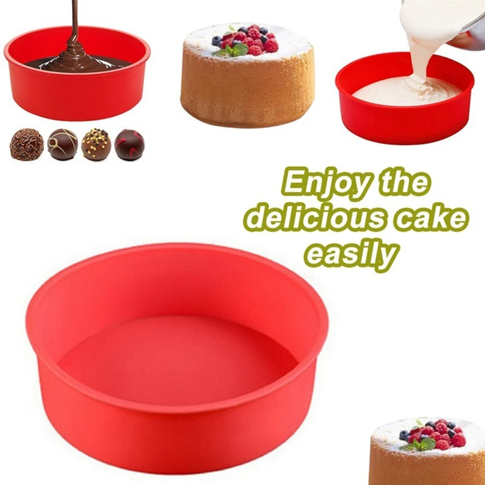 17cm x 5.5cm Silicone Cake Round Shape Mold Kitchen Bakeware DIY Desserts Baking Mold Mousse Cake Moulds Baking Pan Tray Tools