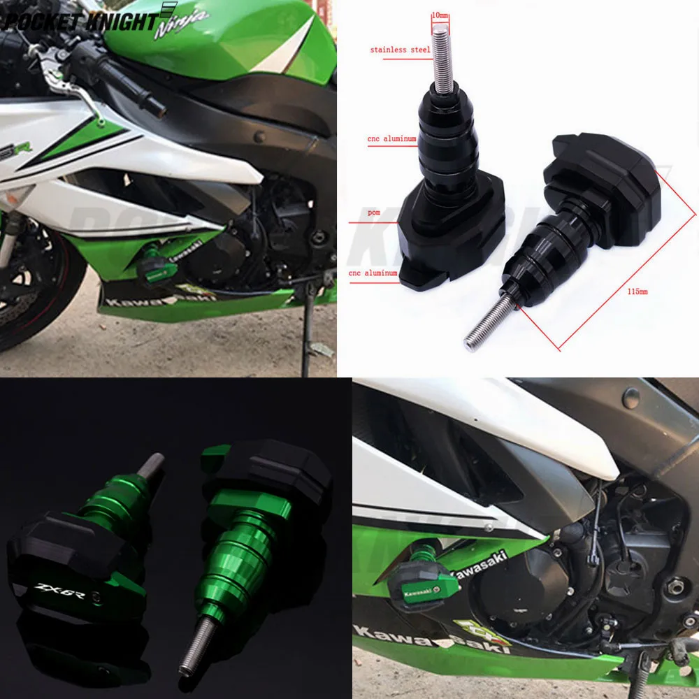 

Рамка слайдер для KAWASAKI Z1000 Z 1000 2010-2018 ZX-6R ZX6R 2013-2017 защита от падения защитная накладка от ударов