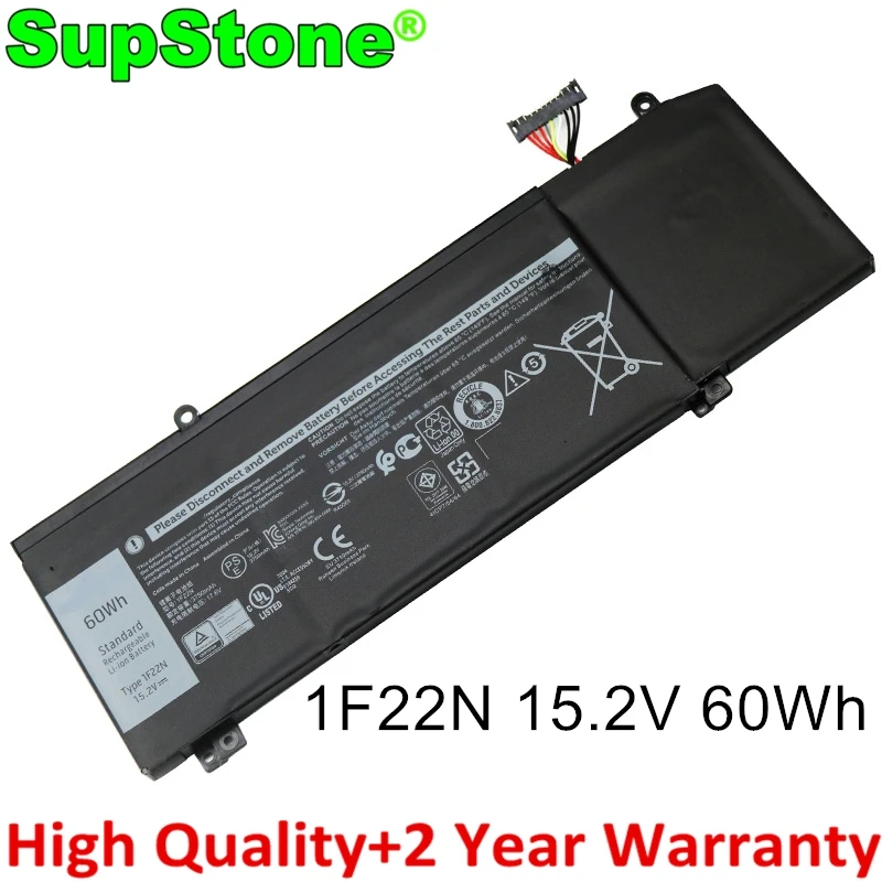 

SupStone New 1F22N 06YV0V 0JJPFK Battery For Dell Alienware M15 ALW15M,M17 ALW17M-D2758S,G5 15 5590,G7 7590 P82F,7790 P37E P79F