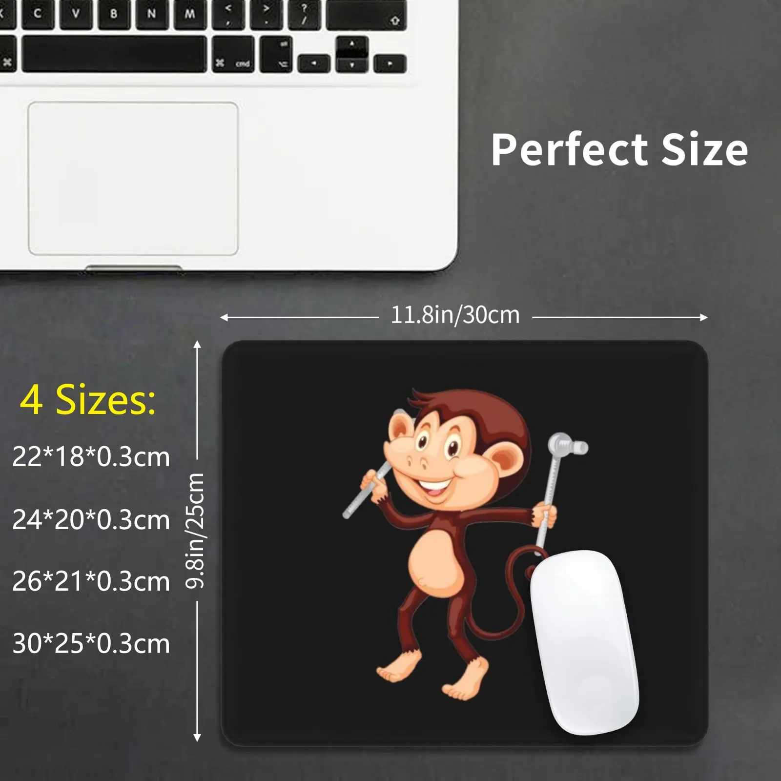 Scaffold Monkey Mouse Pad DIY Print Cushion Scaffolder Builder Construction Worker Workman Workwoman