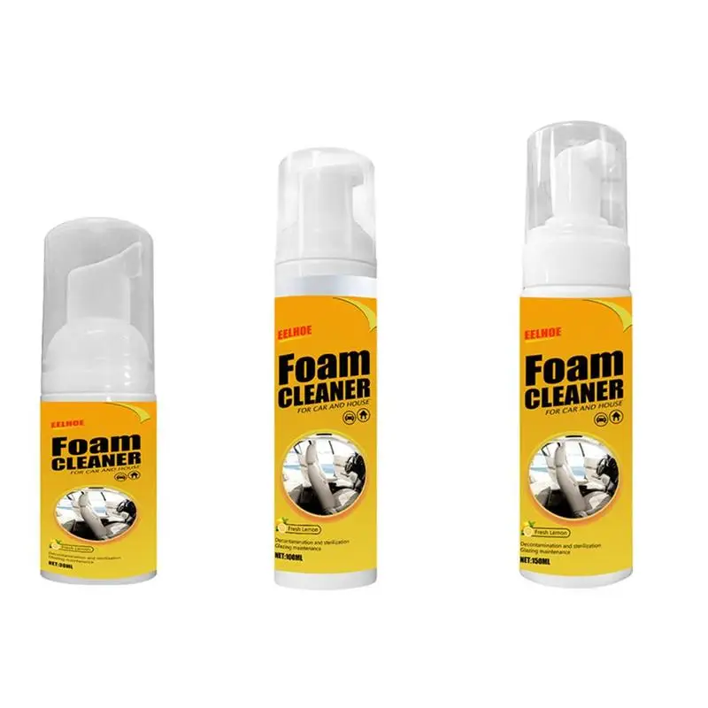 

Car Interior Cleaning Foam Cleaner Car Seat Interior car cleaner Auto Leather Clean Wash Maintenance Surfaces foaming agent