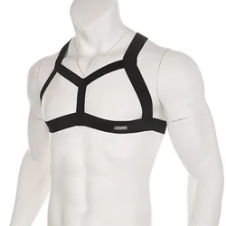 CLEVER-MENMODE elastic harness men bondage oco para fora sexy lingerie ombro cinto cintas corpo peito músculo hombre arnes traje