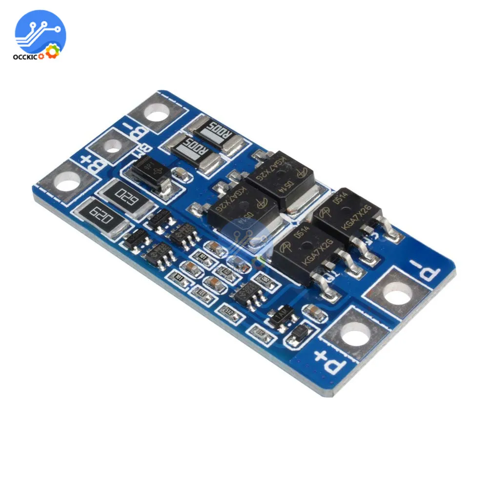 BMS 2S 10A 8.4 فولت 7.4 فولت 18650 بطارية ليثيوم لوح حماية PCM PCB بطارية موازن ليثيوم أيون يبو لشحن 18650