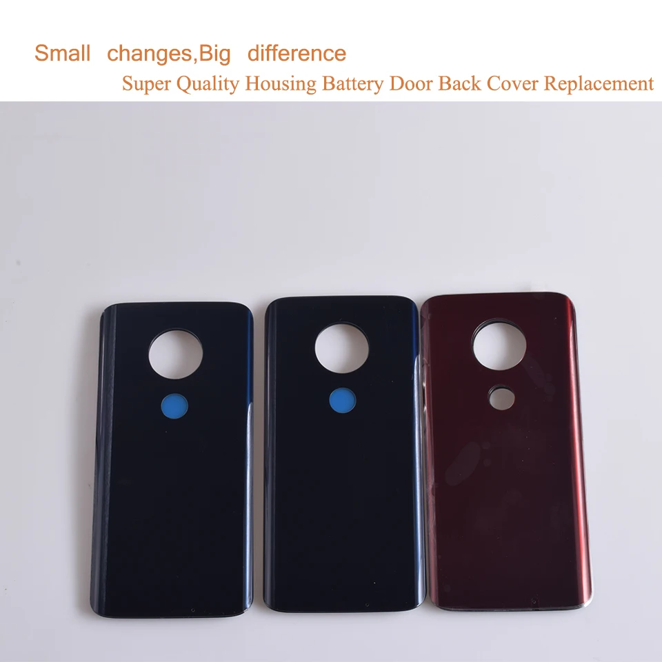 10Pcs/Lot For Motorola Moto G7 Plus XT1965 Housing Battery Cover Back Cover Case Rear Door Chassis Shell G7 Plus Replacement