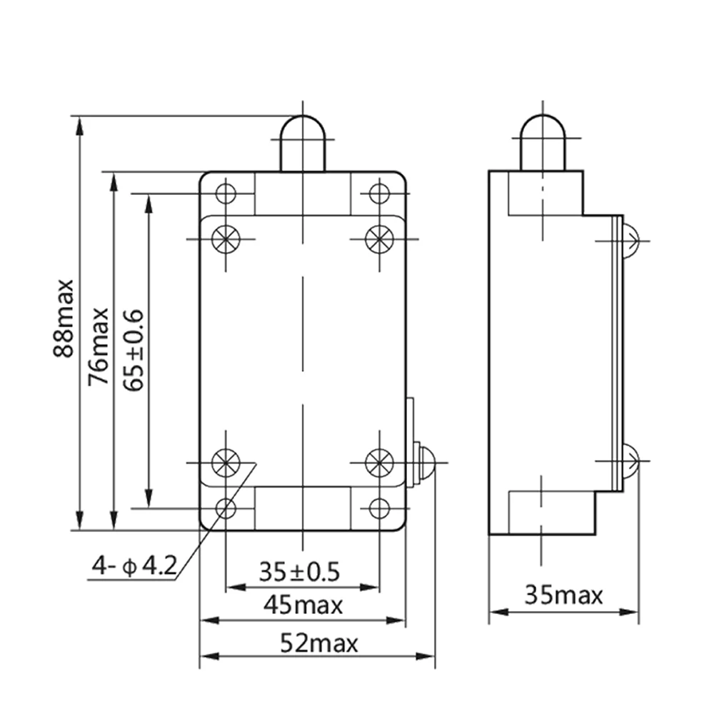 CHNT YBLX-19/001 Directwerkende positie-eindschakelaar voor borduurmachine Automatische reset zonder rol 220VAC