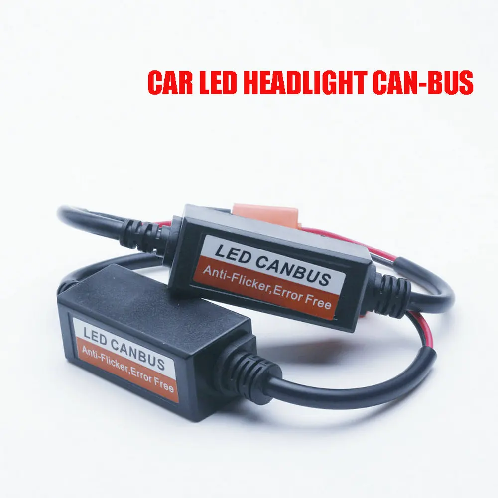 

2x H7 Led Car headlight Warning Canceller Capacitor Error Load Resistor CanBus Decoder Eliminate vehicle equipment failure