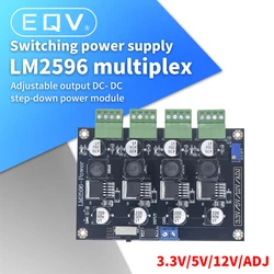 LM2596 Multi Channel Switching Power Supply 3.3V/5V/12V/ADJ Adjustable Voltage Output Power Supply Module