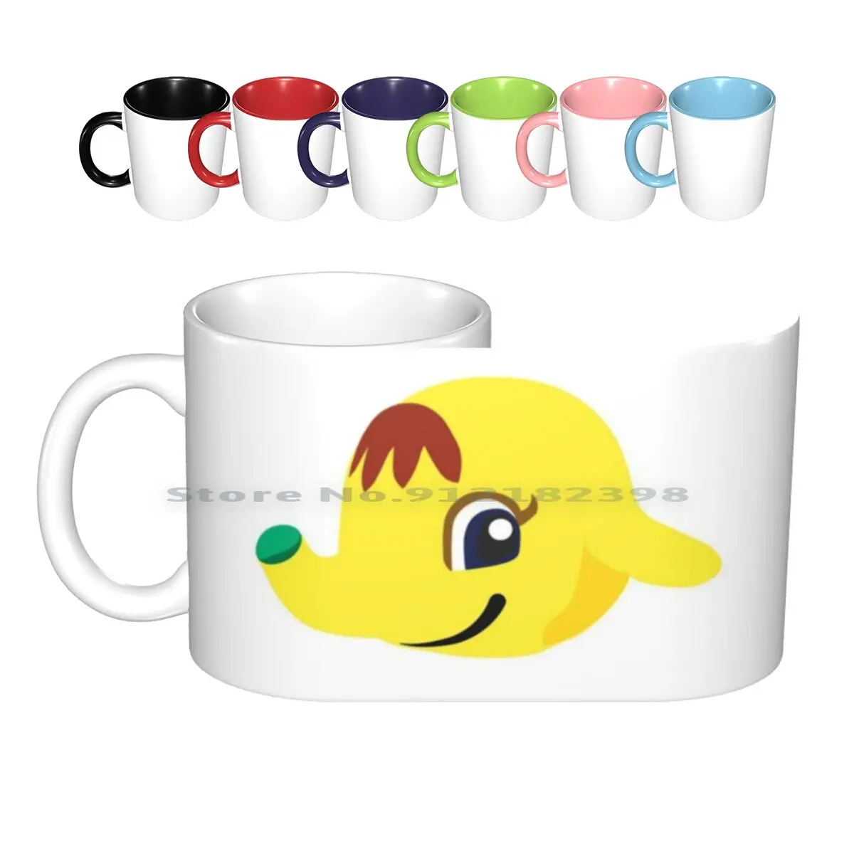 Eloise Animal Canecas cerâmicas Copos café Caneca chá leite Animal Acnh Animal Villager Switch Animal Novos Horizontes Eloise Villager