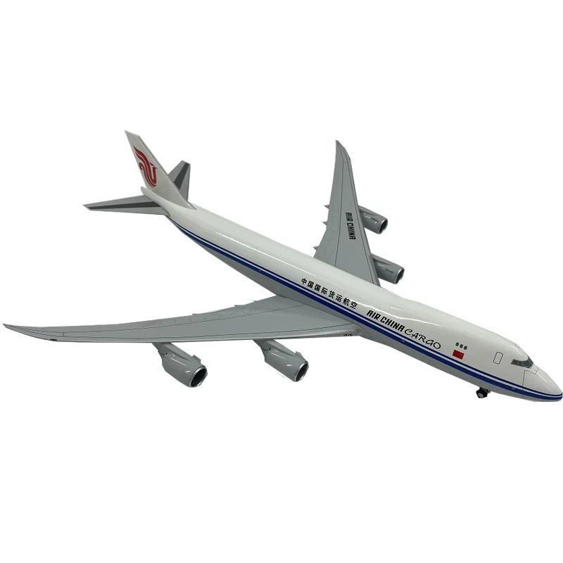 

Handmade Airplane Model 1/200 Air China Cargo Simulation 747-8F Wooden Base Bracket Desktop Collectible Decoration Gift