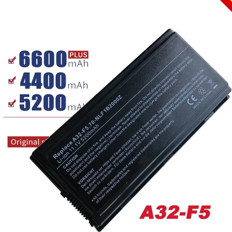 

Battery for ASUS X50C X50GL X50M X50N X50RL X50SL X50VL X50Z X59s A32-F5 A32-X50