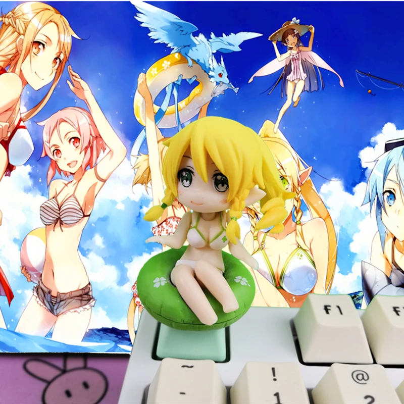 لتقوم بها بنفسك Keycap 1 قطعة السيف الفن على الانترنت PBT ساو مفتاح غطاء لوحات المفاتيح الميكانيكية قبعات للوحة المفاتيح الميكانيكية الكرز MX محور R4 الارتفاع #4