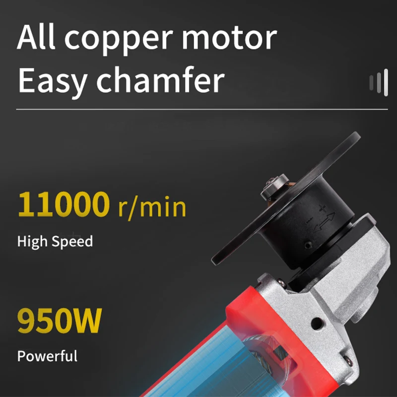 950W Electric Portable Chamfering Machine 45° Metal Mold Inner Hole Trimmer Multifunctional Arc Straight Edge Chamfer Tool