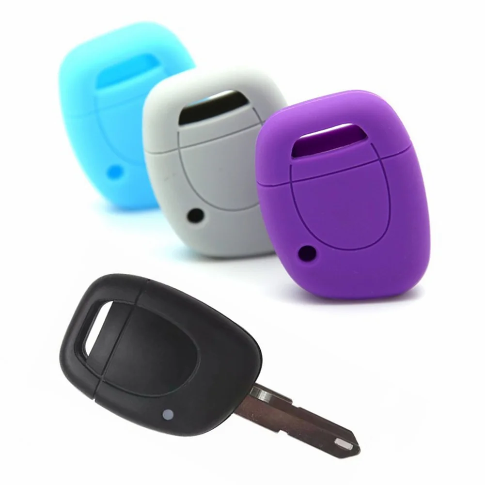 Car Stlying Key Protector Silicone Car Key Case Skin Holder for Renault Twingo Clio Kangoo Master Thalia Symbol Car Accessories