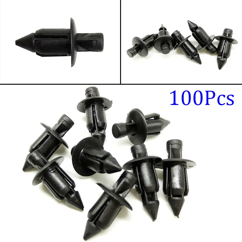 100 sztuk/opakowanie Plastikowe klipsy mocujące do owiewek rowerowych do Hondy Klipsy mocujące do Hondy Suzukii Kawasakii