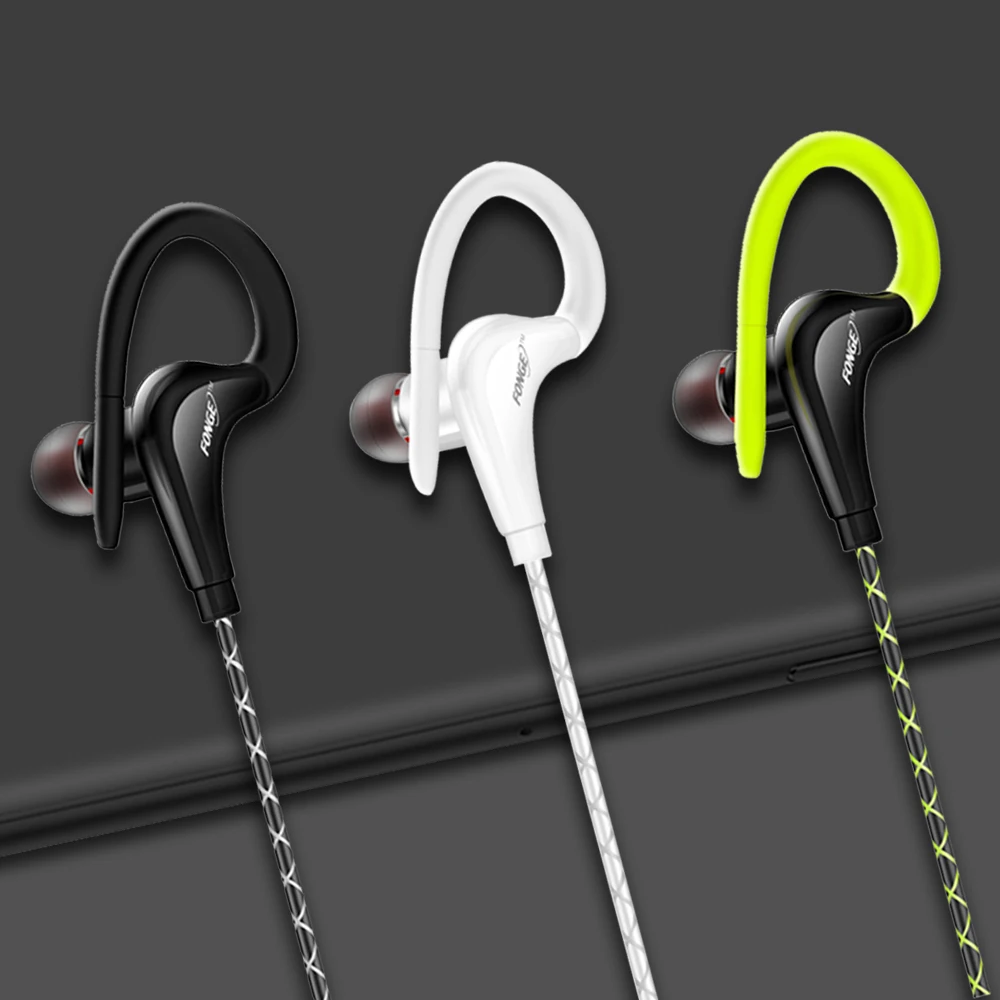 Auriculares deportivos de 3,5mm para correr, cascos impermeables con micrófono para música, llamada manos libres para iPhone, Samsung, Xiaomi, pocophone