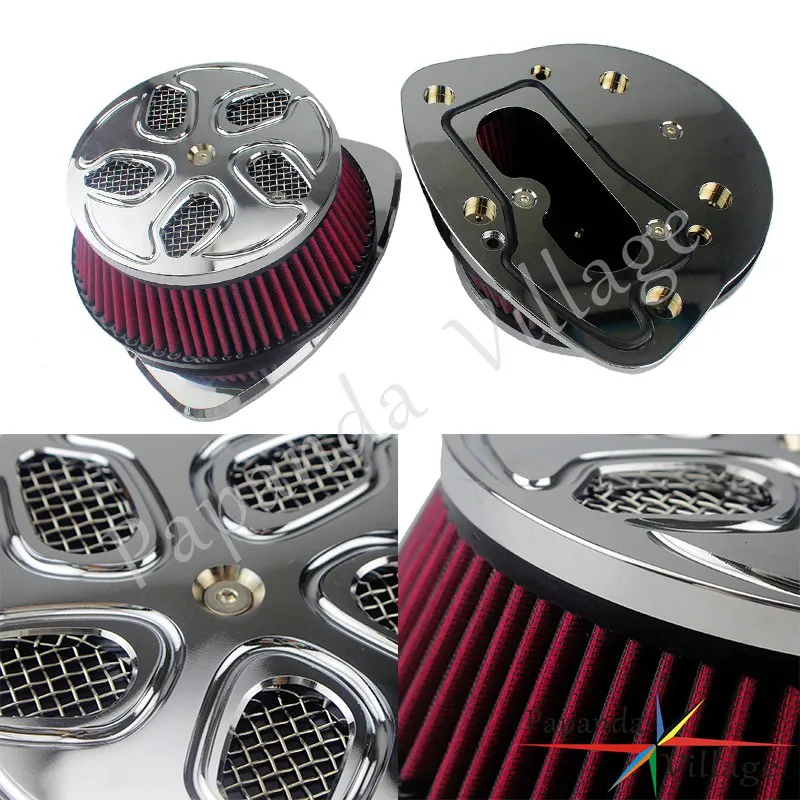 For Suzuki Boulevard M109R M109RZ 2006-2019 XXX Big Plus Dual Twin Air Filter High Flow Air Cleaner Kit For VZR 1800 Intruder