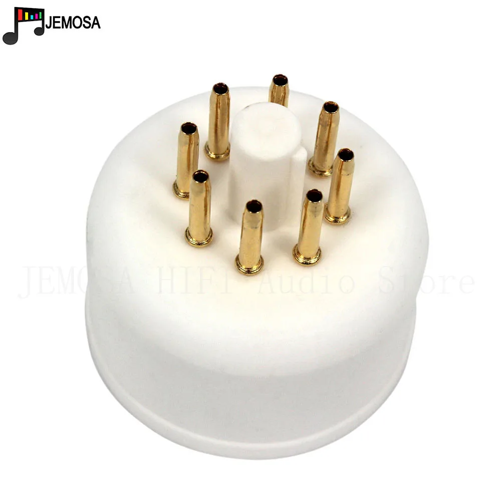 2 قطعة أنبوب سيراميك المقبس 8 دبابيس أنبوب قاعدة السيراميك المقبس EL12 AZ1 AZ11 AZ12 EF12 EZ12 فراغ أنبوب أنبوب الكترون شحن مجاني