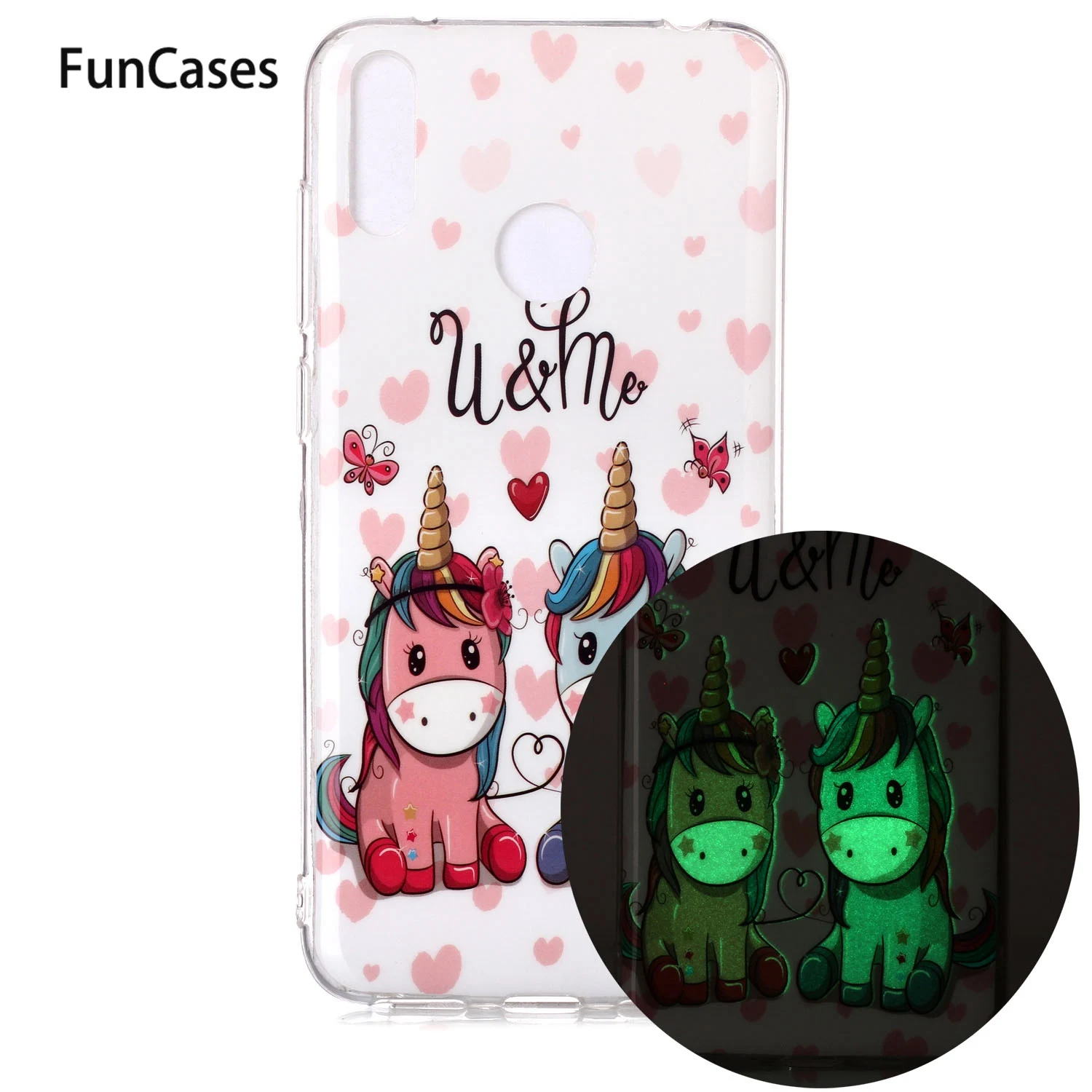 Plastic Cases For coque Huawei Y7 Prime 2019 Unicorn Soft Silicone Protector Mobile Bag sFor Caso Huawei estuche Y7 2019 Etui