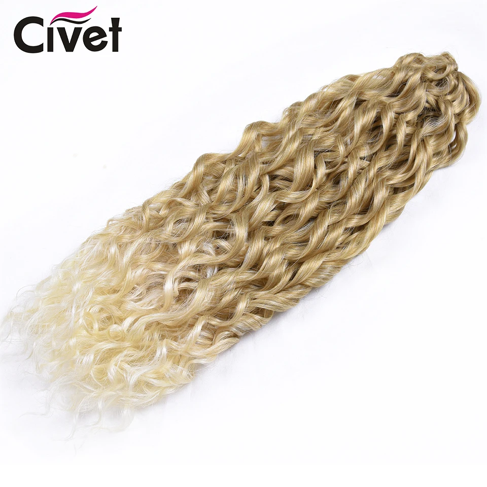 Air Curl Synthetic Crochet Hair 20 Inch Loose Weave Passion Twist Crochet Braids Ombre Blonde Hair Extension High Temperature