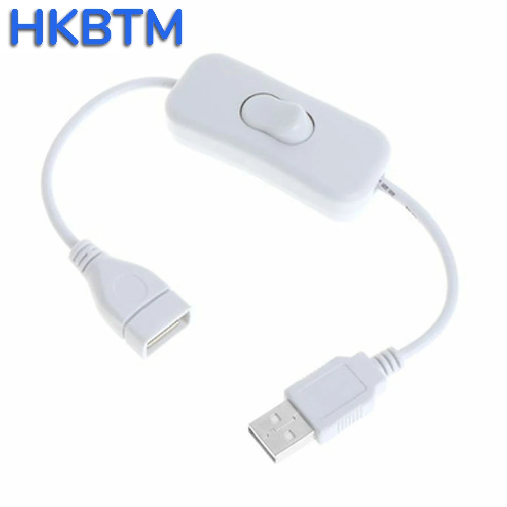 HKBTM 28 см USB-кабель с переключателем ВКЛ/ВЫКЛ Удлинитель кабеля для USB-лампы USB-вентилятор Линия питания Прочный адаптер ГОРЯЧАЯ ПРОДАЖА