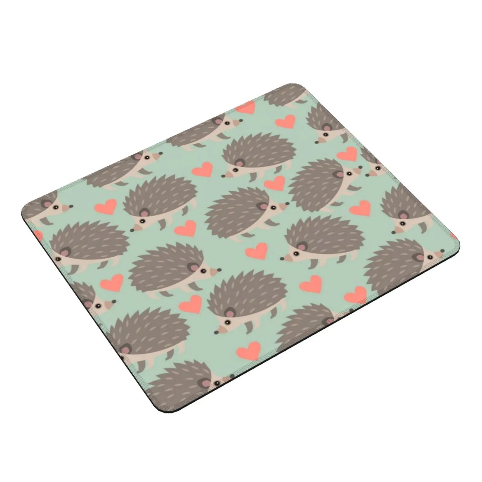 Cute Hedgehogs Mouse Pad DIY Print Cushion Hedgehog Hedghog Hedgehog Lover Hedgehog Gifts Cute Kawaii Green Pet