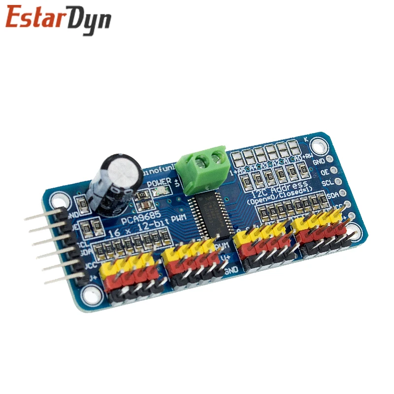 PCA9685PW 16 Channel 12-Bit PWM Servo Shield Driver I2C Interface PCA9685 Module For Raspberry Pi