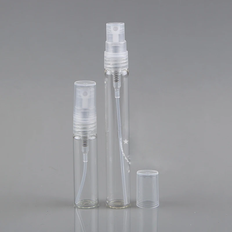 5Pcs 2ml 3ml 5ml 7ml 10ml Mini Portable Refillable Travel Transparent Glass Spray Bottle Perfume Atomizer Bottle Bottle Tool