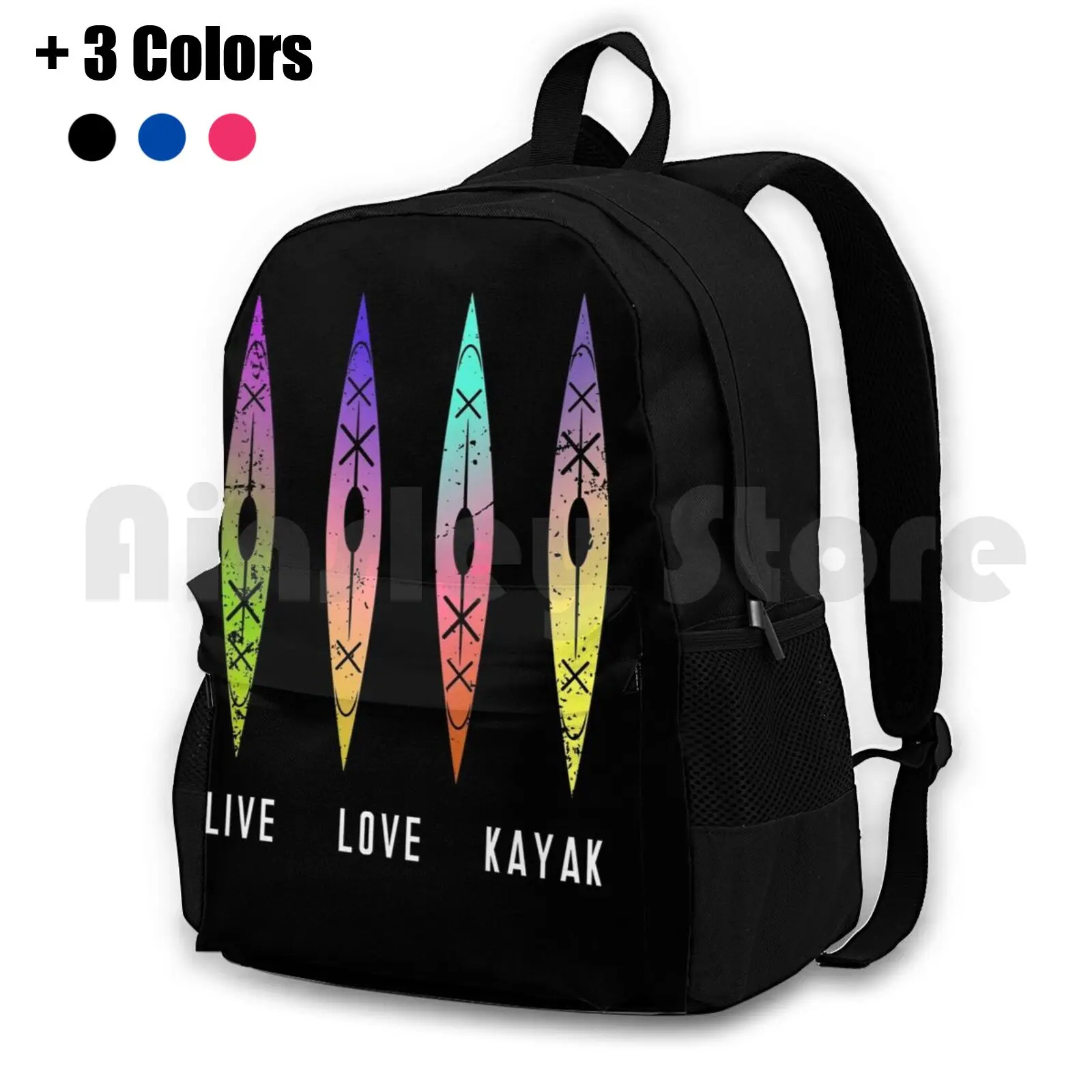 Kayak Boat Saying Gift Rowing River Canoe Nature Outdoor Hiking Backpack Waterproof Camping Travel Kayaking River Kayak Rafting