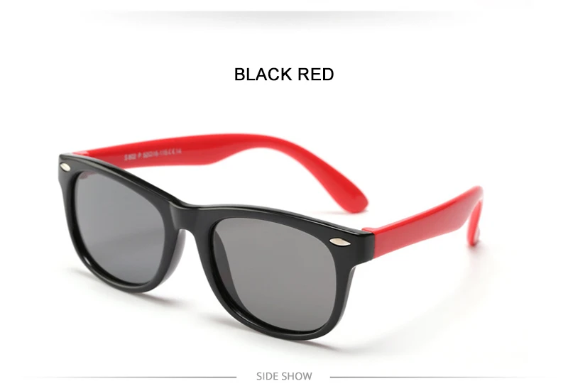Fashoin Kinder Polarisierte Sonnenbrille Jungen Mädchen Vintage Silikon Kinder Sonnenbrille Stilvolle Safty TR90 Brillen Baby UV400 – Detail 23