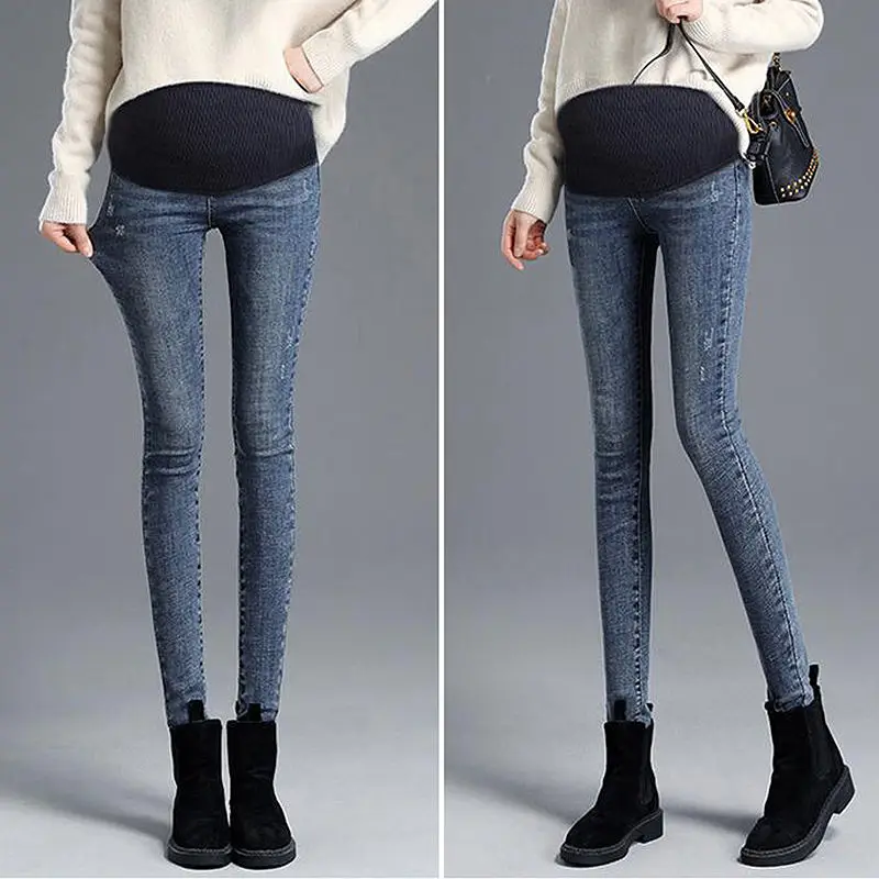 Winter / Spring Maternity Jeans for Pregnant Women Pregnant Pants Pregnancy Clothes Autumn Summer 2021 Maternity Pant Plus Size