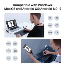 HS611 digital drawing tablet for PC and Android #6