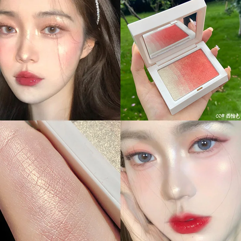 Xuan Farbe Gesicht erröten Palette erröten Pulver natürliche rosa Wange wasserdicht lang anhaltende Farbverlauf Farbe dauerhafte Kosmetik