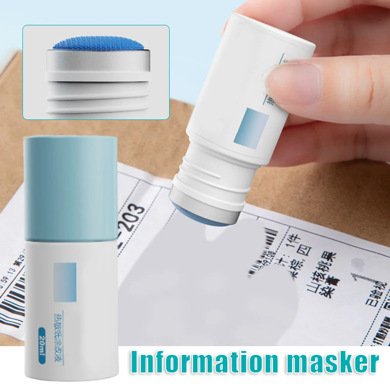 Thermal Paper Privacy Eraser, Identity Protection, Security Stamp, Stationery for Express Home Office Desk, DIY Tools