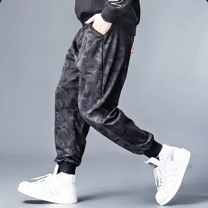 Plus Size 5XL Streetwear Loose Pants Men Joggers 2022 Man Casual camo hip hop Harem Pants Men Camouflage Beam Feet sweatpants