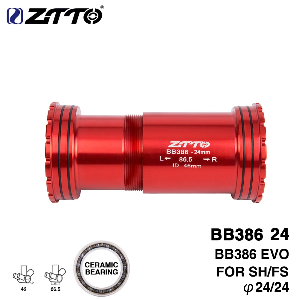 Suporte de Pedivela Roscado de Cerâmica ZTTO BB386 24mm 29mm 30mm