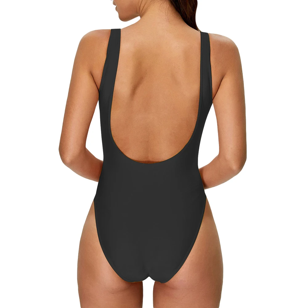 ZAFUL-Maillot de bain une pièce, dos nu, couleur unie, échancré, sexy, ensemble deux pièces, pour la plage, pour l'été