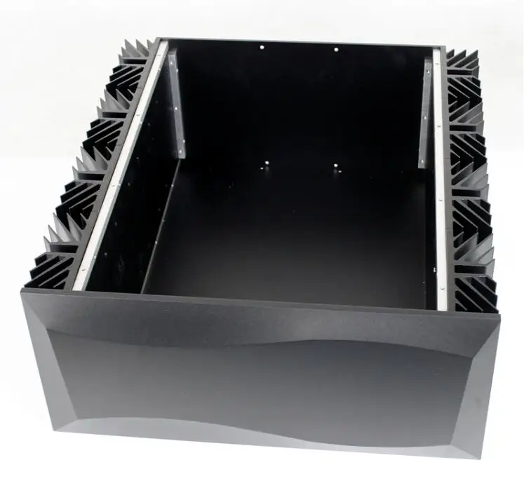 CJ155 nero Pieno telaio in alluminio amplificatore/Classe A caso amplificatore/AMP box/case/box FAI DA TE
