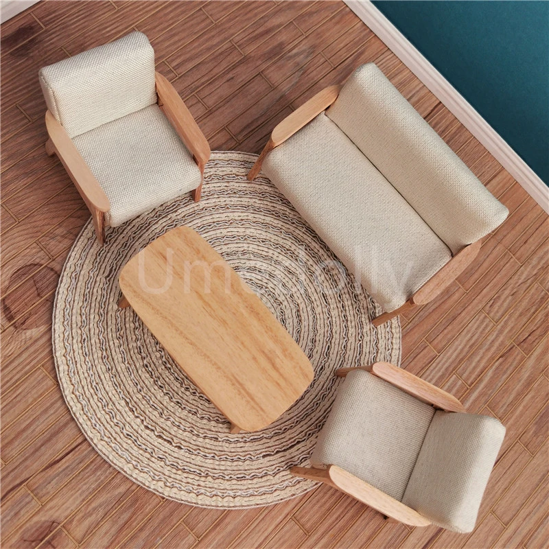 18cm 1/12 Scale Miniature Dollhouse Carpet Pretend Play Mini Doll House Furniture for OB11 Doll Accessories Toy