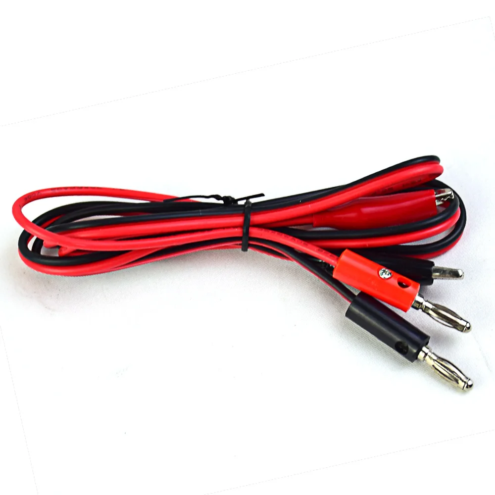 Crocodile clips Wanptek 85CM Test lead Wire Line electrical Voltage Banana Plug and Alligator Clip Crocodile 5A multimeter DIY