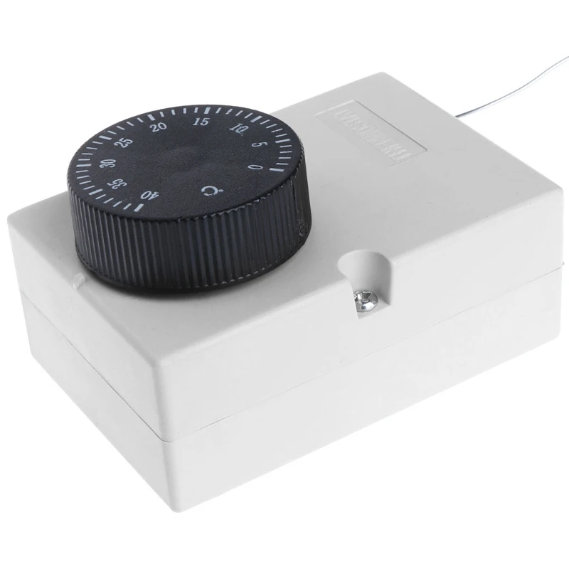 AC220V 0-40℃ Temperature Switch Capillary Thermostat Controller w waterproof box A0KF