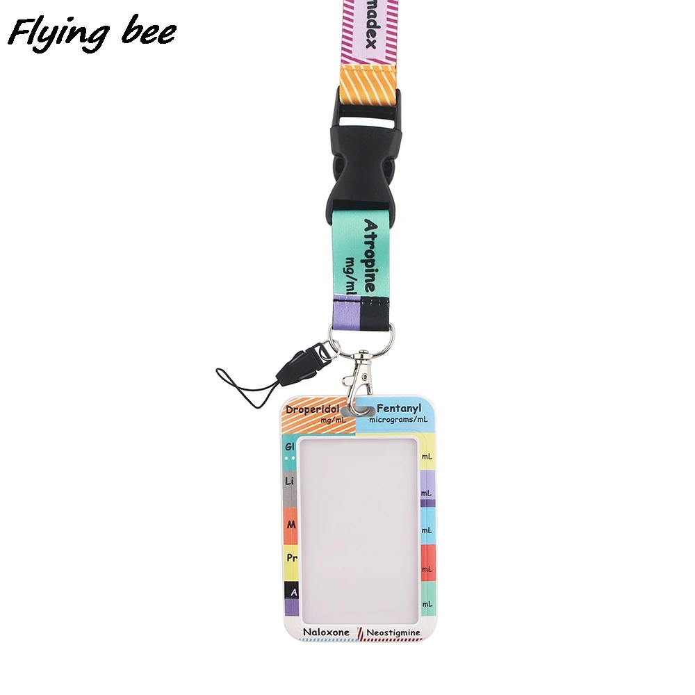 Медицинский шнурок Flyingbee X1305, держатель для карт, для идентификационной Карты врача, медсестры, шнурок для телефона, доступ в метро, держатель для карт
