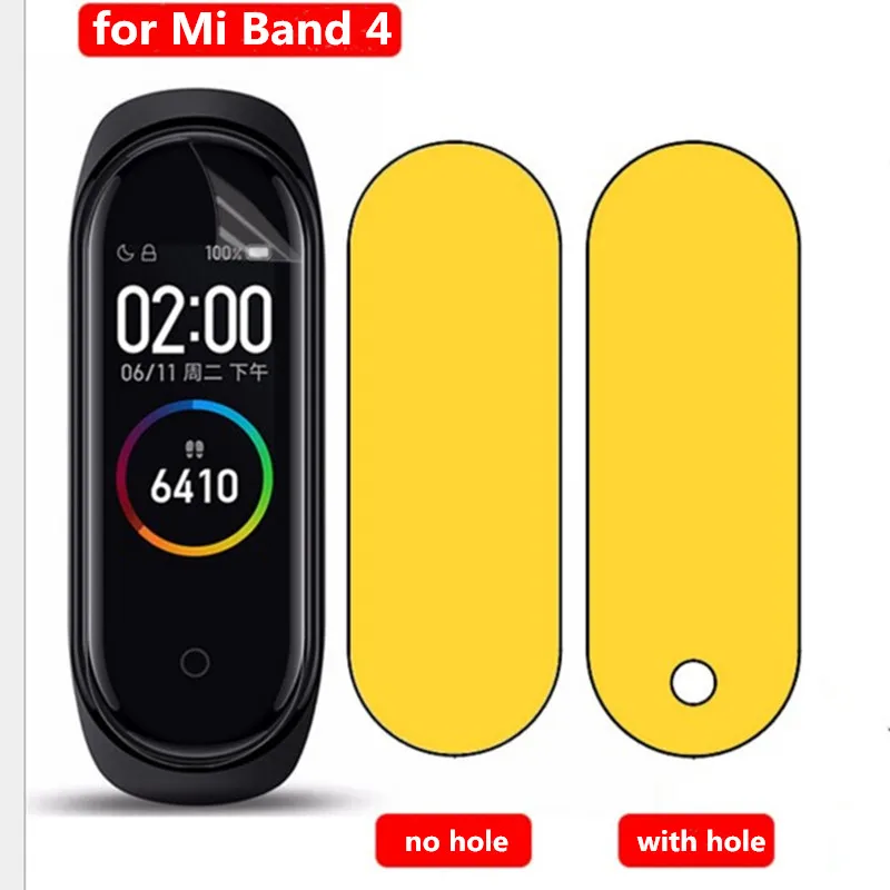 2Pcs Weichen Bildschirm Protector für Xiao mi mi Band 3 mi Band 4 Armband Anti-scratch Volle Schutzhülle film Abdeckung mi band 3 mi band 4