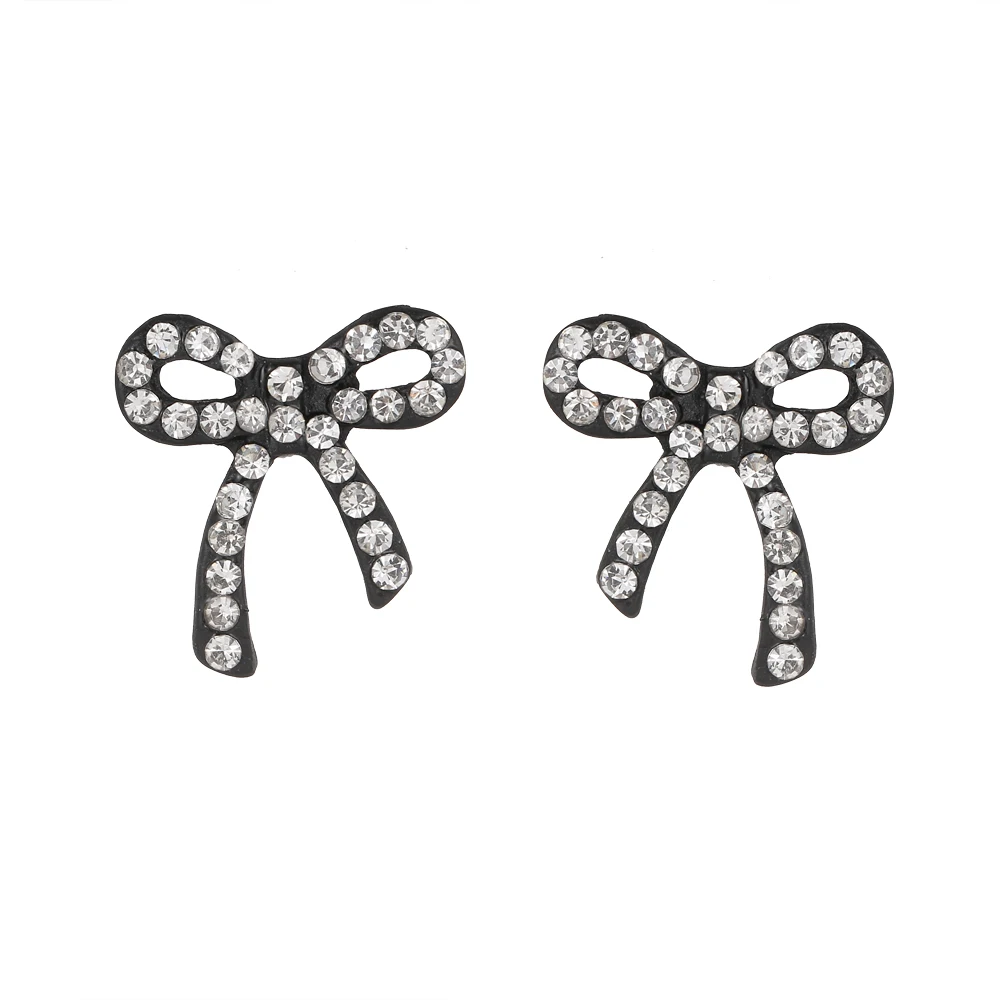 Boucles d'oreilles papillon en métal noir pour femmes, bijou simple et de haute qualité, à la mode, rétro, 2020, ET-039