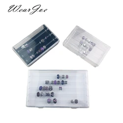 Transparent Acryl Charms Perlen Display Stange Tablett Box fit Pandora Trollbeads Chamilia Biagi und Europäischen stil Perlen Lagerung Box